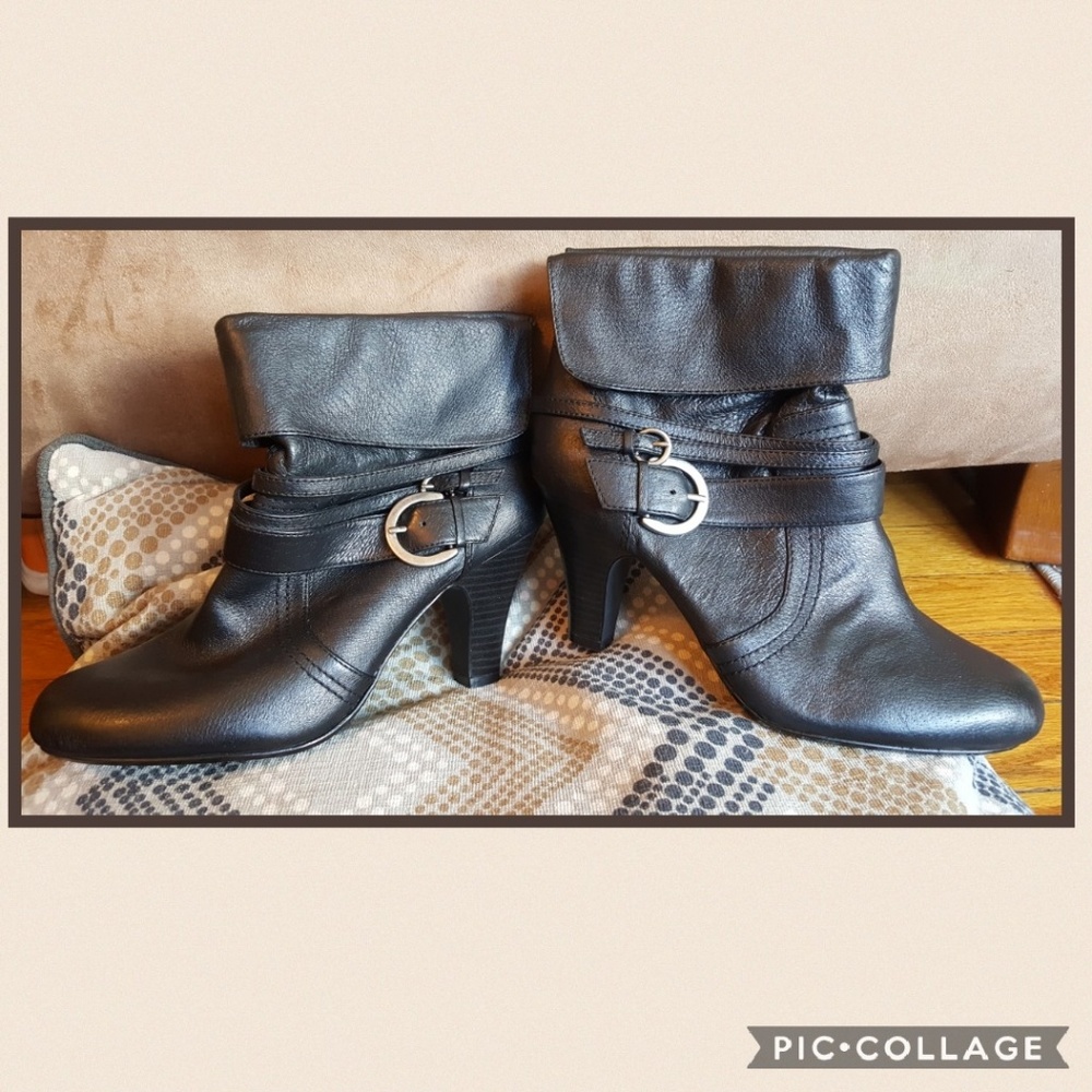 black ankle boots